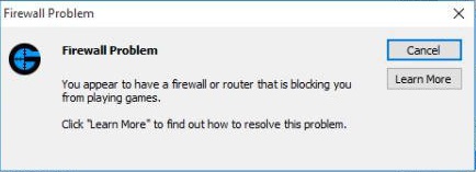 gameranger firewall problem 2