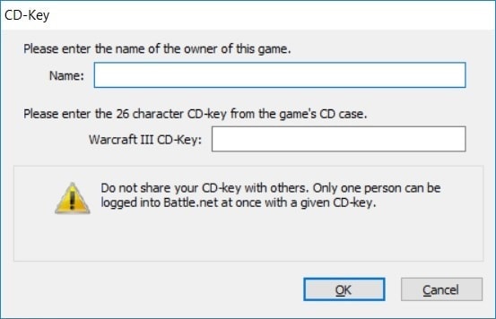 warcraft 3 cd key