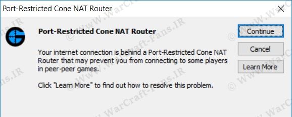 gameranger port restricted cone nat router حل مشکل