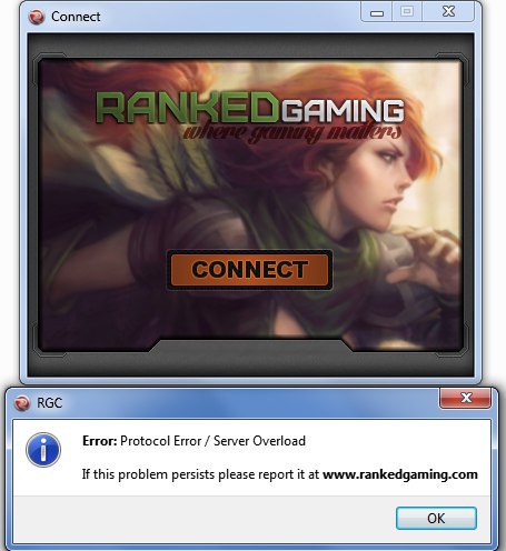 خطای Protocol Error Server Overload آر جی سی