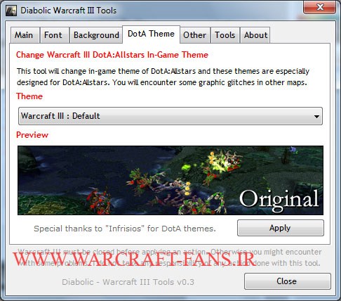 دانلود نرم افزار Diabolic Warcraft 3 Tools